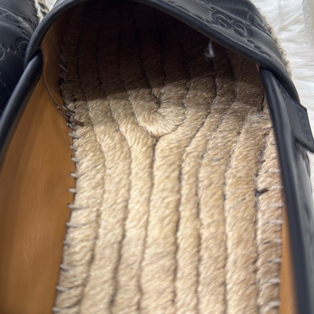 GUCCI Micro Guccissima Leather Espadrilles - Picture 8 of 16